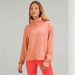 EUC Lululemon Ready to Rulu Sweater Long Sleeve Pullover Size 6 Pink Savannah